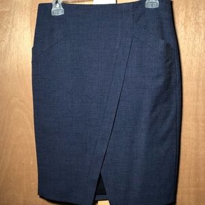 Loft blue professional work skirt